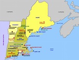 New England Map - ToursMaps.com