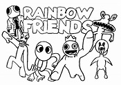 Rainbow Friends Coloring Page Page For Kids And Adults - Coloring Home