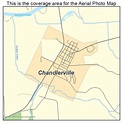Aerial Photography Map of Chandlerville, IL Illinois