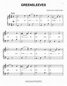 Greensleeves Sheet Music | Traditional English | Very Easy Piano