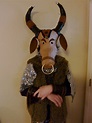 Minotaur costume made from recycled items | Minotaur costume, Greek ...