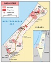 Large detailed Gaza Strip map | Vidiani.com | Maps of all countries in ...