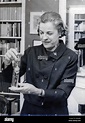 Novelist mary mccarthy in her office in paris hi-res stock photography ...