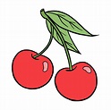 How to Draw Cherries - Really Easy Drawing Tutorial