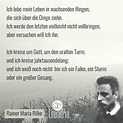 Ich lebe mein Leben - Rainer Maria Rilke | LiteratPro