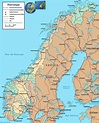 Mapa da Noruega / Noruega mapa online