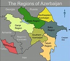 Mappa di Azerbaijan Regione | Europa Mappa Regione Citta
