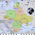 Map Of Eastern Europe With Cities - World Map