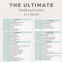 The Ultimate Wedding Checklist - Etsy UK