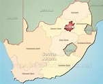 Gauteng map - South Africa