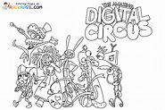 Kleurplaten The Amazing Digital Circus