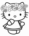 JARDIM COLORIDO DA TIA SUH: Hello Kitty para pintar ou imprimir