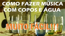 Como fazer um copofone afinado com água - YouTube