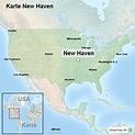StepMap - Karte New Haven - Landkarte für USA
