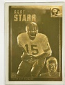 22K Gold Bart Starr Limted Edition Danbury Mint Football Trading Card ...