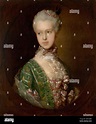 Elizabeth Wrottesley painted by Thomas Gainsborough in 1764 Stock Photo ...