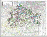 Surrey County Map (2021) – Map Logic