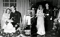 George and Barbara Bush on their wedding day, Jan. 6, 1945. 40s Wedding ...