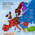 Map Of Languages Spoken In Europe - Draw A Topographic Map