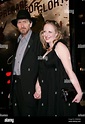 Novelist Frank Miller, left, and Kimberly Halliburton Cox arrive at the ...