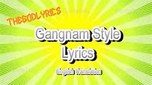 Gangnam Style - Psy (Lyrics) English Translation - YouTube