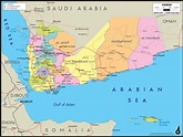 Yemen Political Wall Map | Maps.com.com