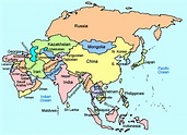 Political Map Of Asia For Kids
