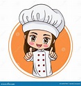 Female_Chef_2020_01 stock vector. Illustration of menu - 243957943