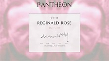 Reginald Rose Biography - American screenwriter (1920–2002) | Pantheon
