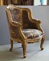 Pair Louis XIV Style French Antique Bergere Arm Chairs | 1stdibs.com ...