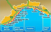 Italian Riviera map Sestri Levante, Liguria Italy, Italy Travel Guide ...
