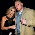 WWE Superstar Brock Lesner and his wife Rena, who previously worked as ...