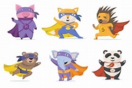 Animal superhero Vectors & Illustrations for Free Download | Freepik