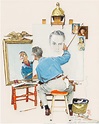 Triple Self Portrait (1960) Norman Rockwell : r/ArtHistory