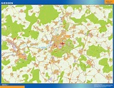 Stadtplan Giessen wandkarte bei Netmaps Karten Deutschland