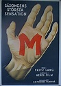 "M FRITZ LANG" MOVIE POSTER - "M" MOVIE POSTER