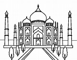 Taj Mahal - Free Colouring Pages
