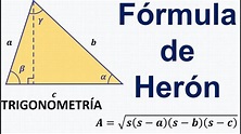 Fórmula de Herón. Demostración con trigonometría. - YouTube