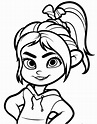 Free Coloring Page Of Penelope And Wreck It Ralph