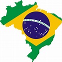 Brazil Flag Map | Public domain vectors