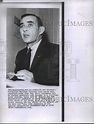 1964 Dean Burch, Republican National Chairman speaks with reporters ...