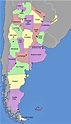 Mapa de Argentina con Nombres, Provincias y Capitales 【Para Descargar e ...