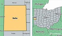 Darke County, Ohio / Map of Darke County, OH / Where is Darke County?