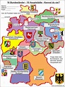 16 Bundesländer-16 Hauptstädte - 16 federal states of Germany