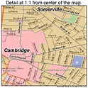 Cambridge Massachusetts Street Map 2511000 | Street map, Cambridge ...