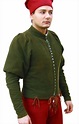 Farsetto con bottoni del 1400, vendita Costumi Medievali (uomo) - Avalon