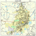 Laurel Mississippi Street Map 2839640