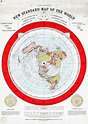 Flat Earth Map - Gleason's 1892 New Standard Map of the World LARGE 23 ...