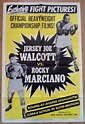 1952 Rocky Marciano v Jersey Joe Walcott fight film poster
