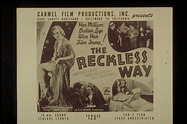 Movie poster for 'The Reckless Way'
